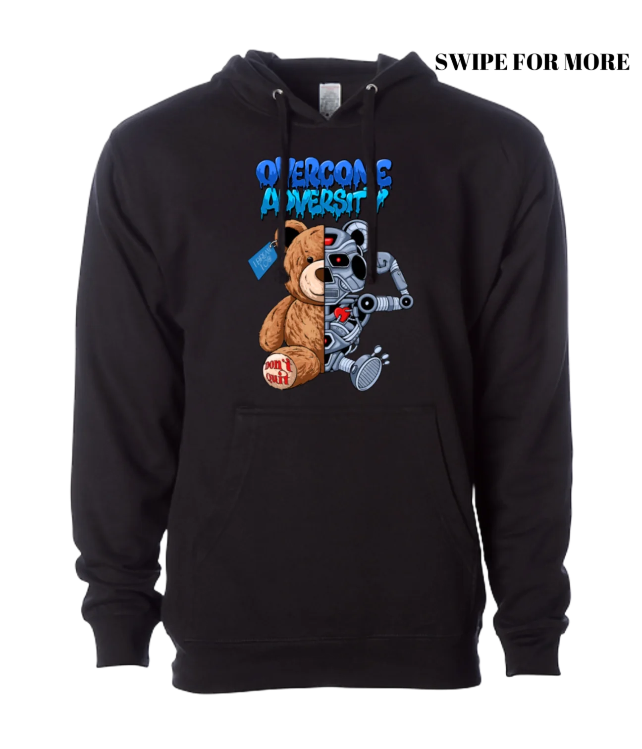 O.A Bear Hoodie - Black (XS-5X) – I Dream, I Go